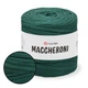 YarnArt Maccheroni, Зеленый - вторичная трикотажная лентовая пряжа, 90% хлопок, для ковриков, декора, хендмейда (Маччерони) - изображение 1