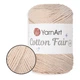 YarnArt Cotton Fair 4/4, Молочный №5511- хлопковая пряжа для вязания спицами и крючком, 50 г/80 м, 100% хлопок - изображение 1