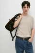 Футболка knit мужская с коротким рукавом Massimo Dutti XL бежевый - изображение 4
