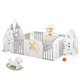 Манеж для дітей Mealux Forto Grey (арт. KD-C051 Grey / White) - изображение 1