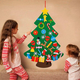 Детская елка с игрушками из фетра на стену 95 х 70см Chrismas Free - изображение 1