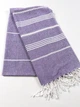 Турецький пляжний рушник Peshtemal Beach Pool Spa Purple 100х180 см пештемаль на пляж в бассейн хамам баню сауну фіолетовий - зображення 2