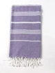 Турецький пляжний рушник Peshtemal Beach Pool Spa Purple 100х180 см пештемаль на пляж в бассейн хамам баню сауну фіолетовий - зображення 4
