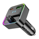 FM трансмиттер MP3 с зарядкой 30W Type-C USB-A 18W Bluetooth 5.0 Hoco E81 черный - изображение 3