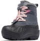 Дитячі зимові черевики для хлопчика Columbia Powderbug Alpine Waterproof 30 сірий з рожевим (212888) - изображение 2
