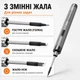Беспроводной аккумуляторный паяльник с регулировкой температуры 8 Вт, набор в кейсе с насадками, USB зарядка - изображение 5