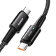 Кабель Essager Sunset USB Type-C - USB Type-C (M/M), 100W, 2 м Black (EXCTT1-CGA01) - изображение 2