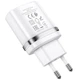 Мережевий зарядний пристрій HOCO N1 Ardent single port charger Lightning cable 12W White - зображення 5