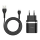 Мережевий зарядний пристрій HOCO C12Q Smart QC3.0 Micro USB cable 18W Black - изображение 3