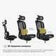 Крісло Mealux S202 Air Black (арт. HF-S202 M/B) - изображение 6