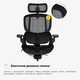 Крісло Mealux S202 Air Black (арт. HF-S202 M/B) - изображение 10