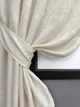 Комплект коротких штор VR-Textil Жакард Sultan YL № 1763ш Молочний 130х170 см 2 шт (35-0461) - зображення 4
