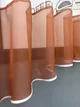 Кухонна тюль-арка VR-Textil № 1792т льон молочний з теракотовим 300х160 см (53-0215) - зображення 5