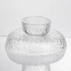 Фруктовниця скляна на ніжці тарілка для фруктів Ice Textured 15×7 см цукерниця ваза для фруктів Прозорий - зображення 4