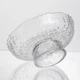 Фруктовниця скляна на ніжці тарілка для фруктів Ice Textured 15×7 см цукерниця ваза для фруктів Прозорий - зображення 6