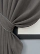 Комплект коротких штор VR-Textil Микровелюр Petek YL №1711ш Темно-серый 130х170 см 2 шт (35-0456) - изображение 4