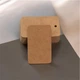 Картонні бірки для одягу 7 × 4 см 100 шт коричневі - зображення 3