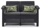 Садовий диван 2-місний Keter Corfu Love Seat графіт (258973) — пластиковий ротанг для тераси та балкона - изображение 8