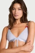 Комплект белья: бюстгальтер с мягкой чашкой и трусики стринг Victoria's Secret 48(XL) Голубой (153682) - изображение 2