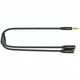 Кабель Audio 3.5мм-3.5мм Vention 4pin 2xF/M TPE headset+earphone 0.3m Black (BBVBY) - зображення 2