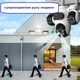 Вулична WiFi камера Besder K15 IcSee 15Мп чорна 3 незалежних об'єктиви поворотні - зображення 5