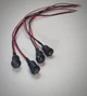 Подсветка дверных ручек и дверных ниш авто 12V красная LED комплект 4 шт. 3 мм светодиоды с насадками-защелками - изображение 6