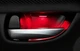 Подсветка дверных ручек и дверных ниш авто 12V красная LED комплект 4 шт. 3 мм светодиоды с насадками-защелками - изображение 2