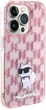 Etui Karl Lagerfeld Monogram Choupette do Apple iPhone 15 Pro Max Pink (KLHCP15XHNCMKLP) - obraz 4