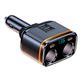 Автомобильное зарядное устройство от прикуривателя 145W, 2х USB, 2х USB Type-C с поддержкой быстрой зарядки PD 45W - изображение 1