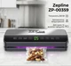 Професійний вакууматор Zepline ZP-00359 200 Вт 850 мбар Сенсорний вакуумний пакувальник із нержавіючої сталі + 20 пакетів та шланг - изображение 7