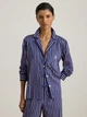 Пижама (рубашка + штаны) женская хлопковая Ralph Lauren 242289176 XL Синяя (1161241235) - изображение 3