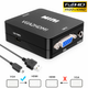 Конвертер VGA2HDMI адаптер з VGA на HDMI + аудіо 3.5мм Black - изображение 1