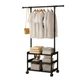 Вешалка напольная SINGLE-POLE SHOE RACK 107-2 с полками для обуви - изображение 2