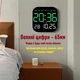 Настенные часы Deepfox DS-6650 электронные с LED-подсветкой и пультом ДУ 18,5х18,5 см с термометром таймером и двумя будильниками - изображение 7