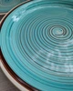 Столовый сервиз Louise Spin керамика 18 предметов Бирюзовый - изображение 2