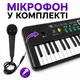 Детский синтезатор с 61 клавишей и микрофоном MQ-6112, электронное пианино с USB, запись, LED-дисплей - изображение 5