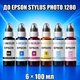 Чернила INCOLOR для EPSON STYLUS PHOTO 1280, комплект 6×100 мл (BK/C/M/Y/LC/LM), 600 мл - изображение 1