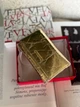 Лаковий золотистий невеликий гаманець 8018-7 - изображение 9