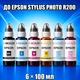 Чернила для EPSON STYLUS PHOTO R200 - Комплект фоточернил INCOLOR (664) BK/C/M/Y/LC/LM (6×100 мл ) - изображение 1
