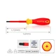 Викрутка шліцьова PH/FL1 x 80mm ізольована 1000V VDE Pro-Plus Series Combi-Tip TOPTUL FYEF0108V4 - зображення 2