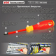Викрутка шліцьова PH/FL1 x 80mm ізольована 1000V VDE Pro-Plus Series Combi-Tip TOPTUL FYEF0108V4 - зображення 4