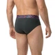 Мужские трусы Roober 69483 XL брифы хаки однотонные - изображение 2