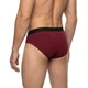 Мужские трусы Roober 69482 2XL брифы бордовый однотонные - изображение 2