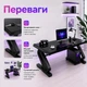 Комп'ютерний ігровий стіл Esonstyle AND-1921 Black (чорний) із загартованим склом - зображення 8