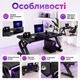 Комп'ютерний ігровий стіл Esonstyle AND-1921 Black (чорний) із загартованим склом - зображення 9