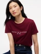 Футболка хлопковая женская Tommy Hilfiger 974088272 2XL Бордовая (1161142530) - изображение 4