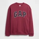 Світшот на флісі жіночий GAP 23130548 XL Бордовий (1161259958) - зображення 6