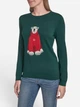 Джемпер новогодний женский Tommy Hilfiger 856223492 S Зеленый (1161189132) - изображение 5