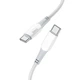Кабель Hoco X70 USB C до USB C PD 3A 60W 1 м White (6931474760517) - зображення 1
