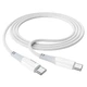 Кабель Hoco X70 USB C до USB C PD 3A 60W 1 м White (6931474760517) - зображення 2